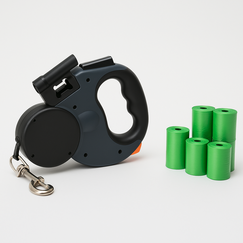 PawEco™ Reflective LED Retractable Leash